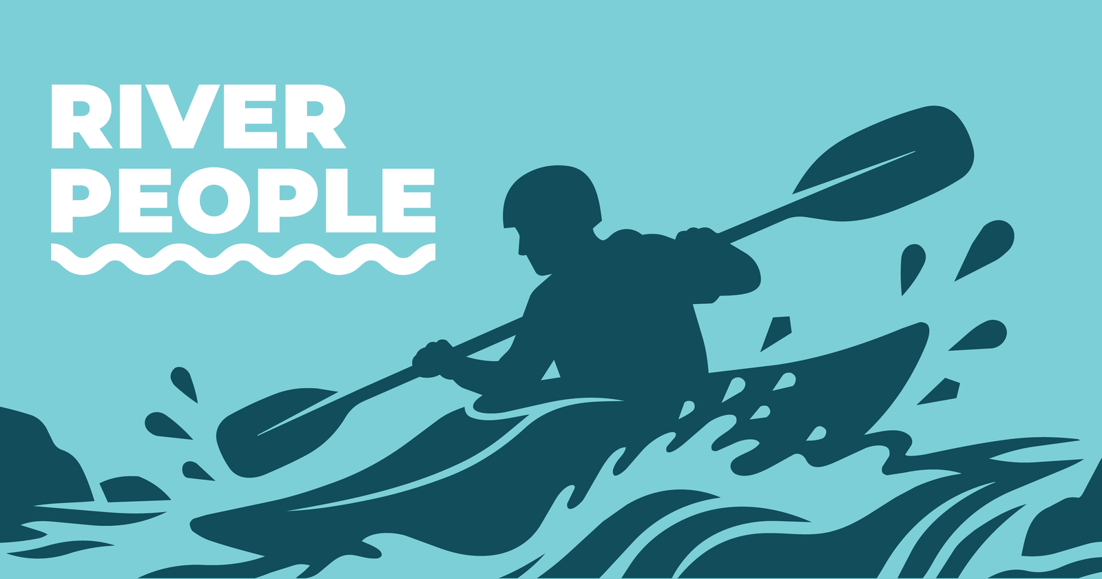 River People paddler navigating whitewater